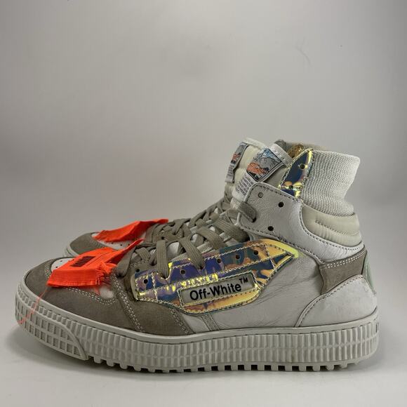 Off-White Off-Court 3.0 High Tops Mens Size 39/US 7 Iridescent White Lace Up main image 8